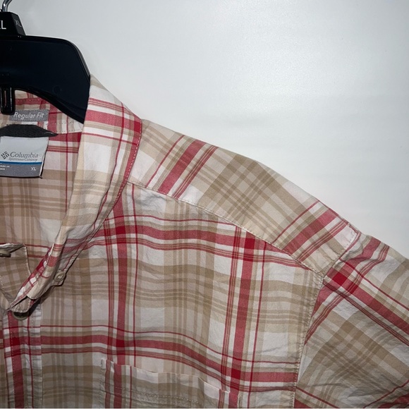 Columbia Button Up Adult XL Mens Multicolor Short Sleeve 100% Cotton Shirt - Picture 7 of 16
